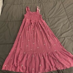 Cat & Jack Pink Smocked Tiered Sundress